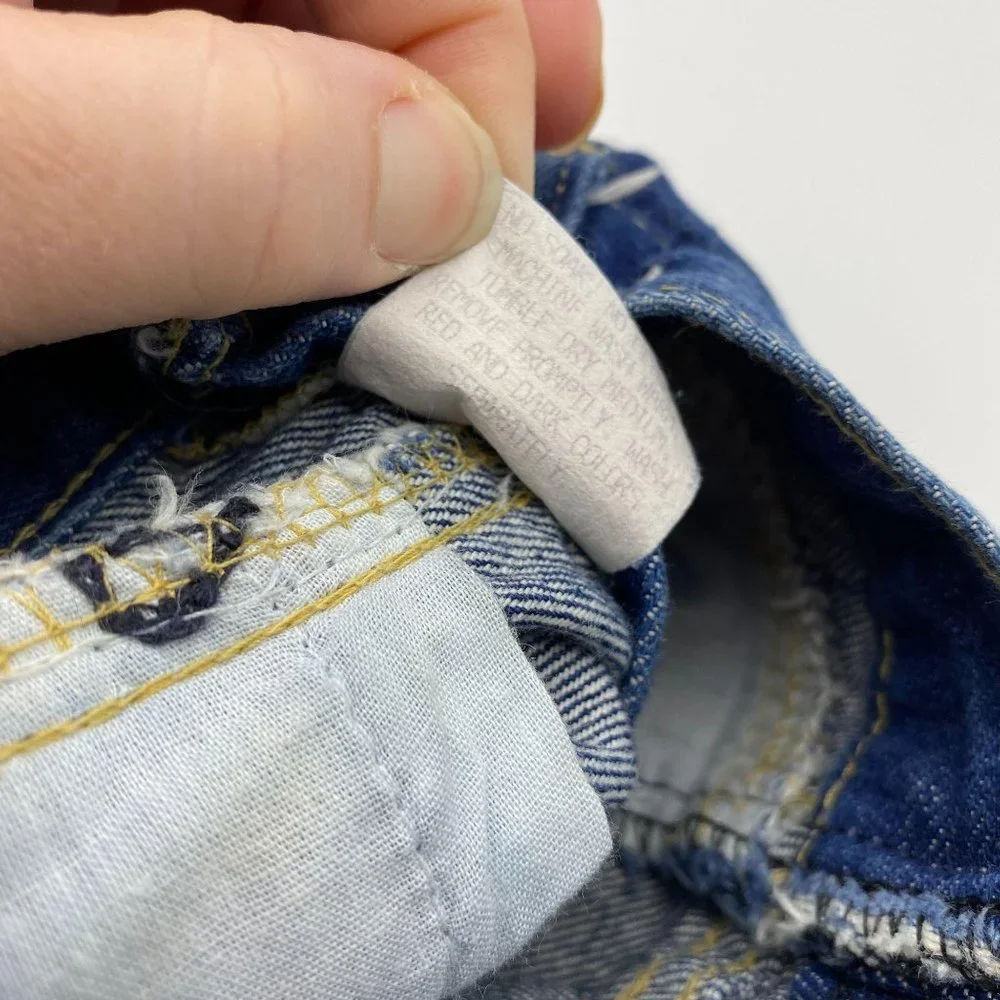 Vintage OshKosh B'Gosh girls denim jeans size 2T‎ cotton low yolk front